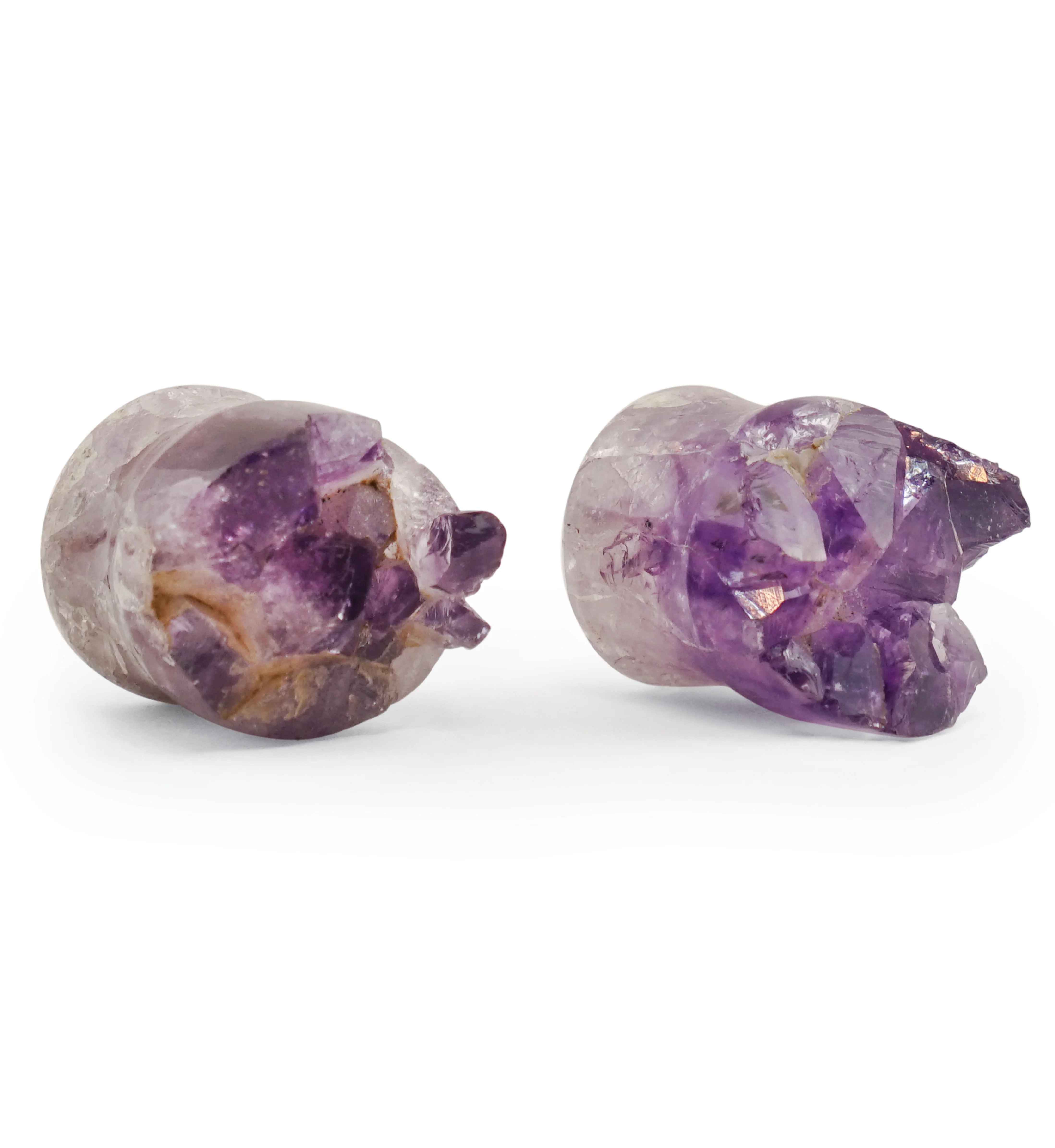 Raw Amethyst Plugs 5/8" (16mm) Version 3 - Image 2