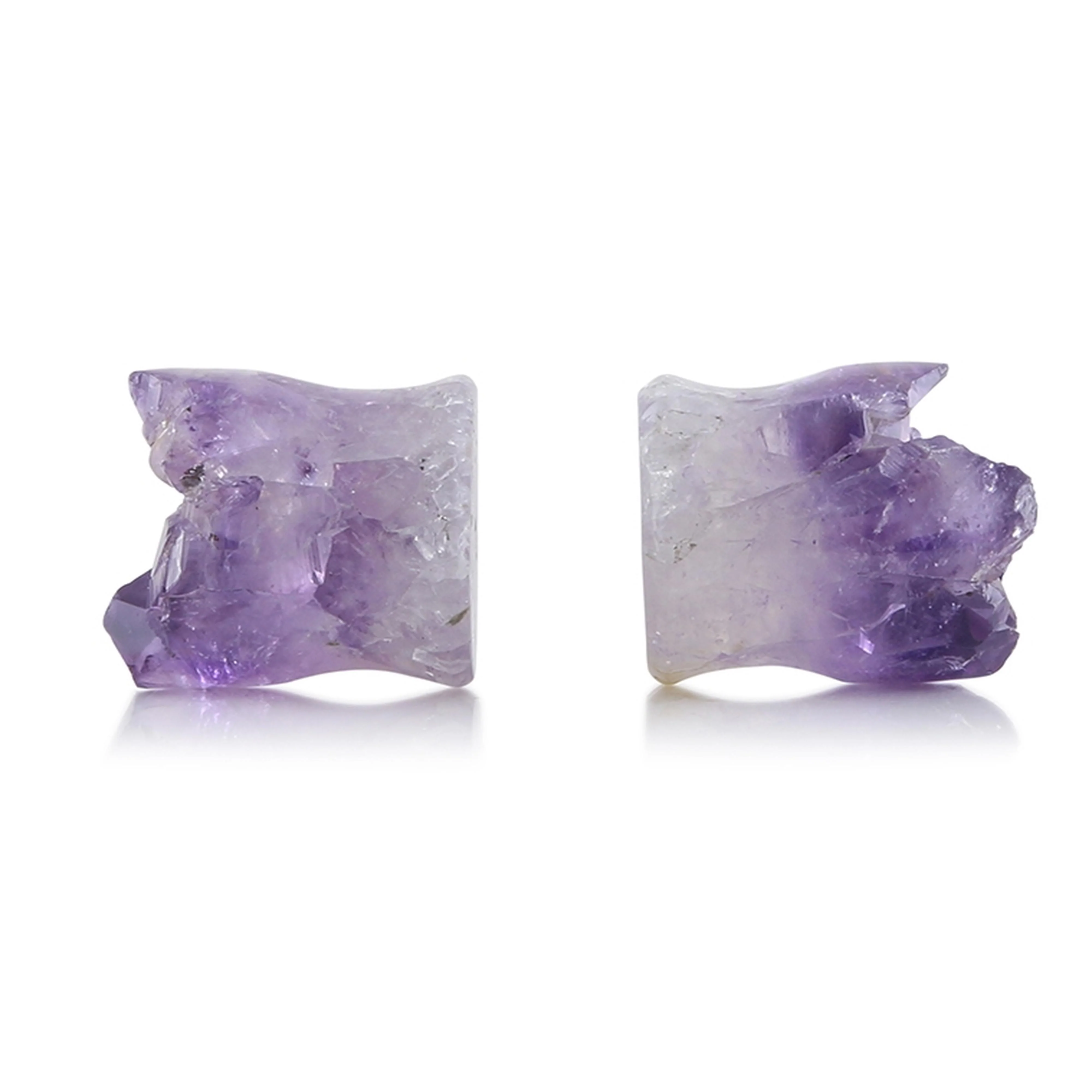 Raw Amethyst Plugs 17mm Version 6 - Image 2