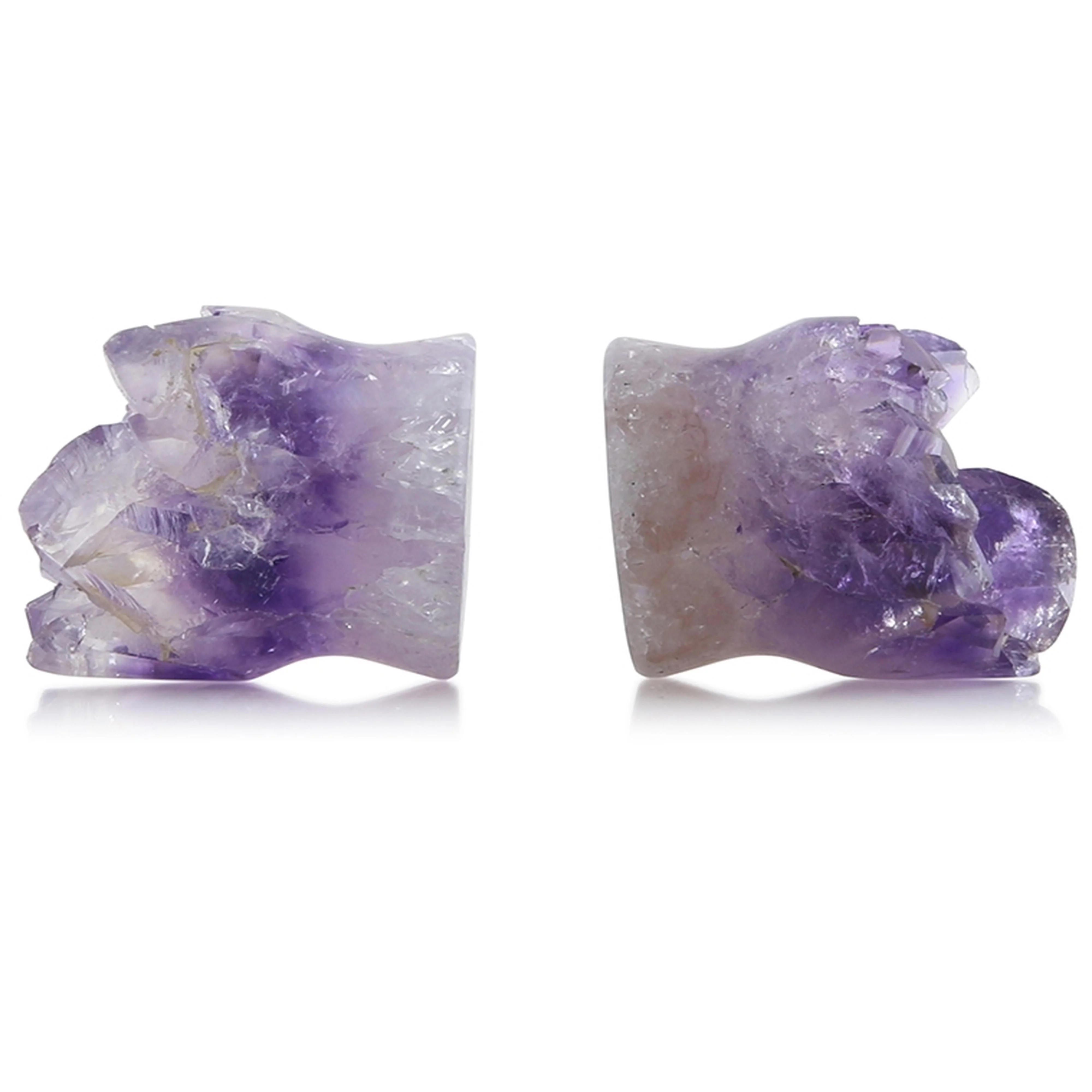 Raw Amethyst Plugs 3/4" (19mm) Version 5 - Image 2