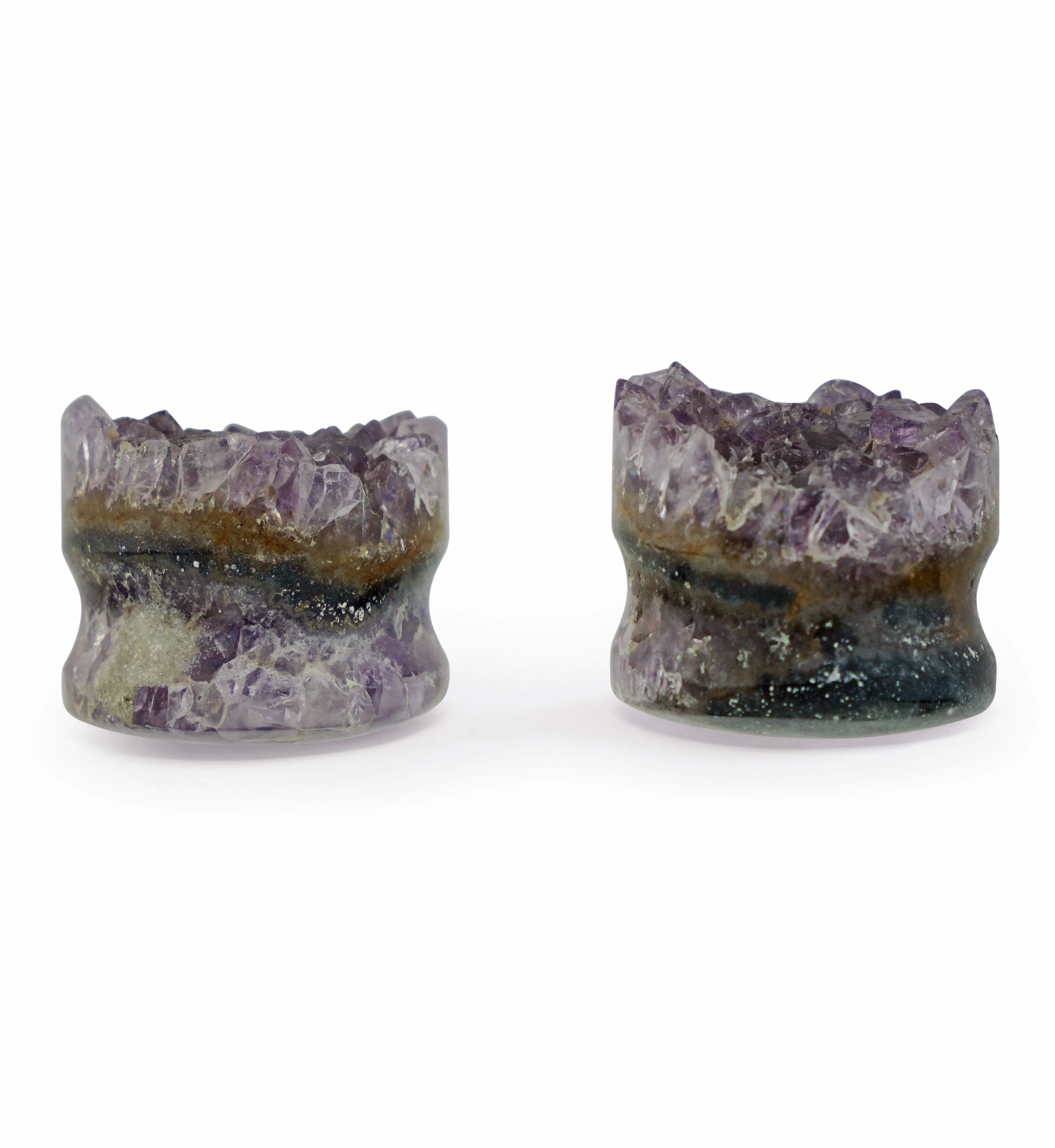 Raw Amethyst Plugs 15/16" (24mm) Version 9