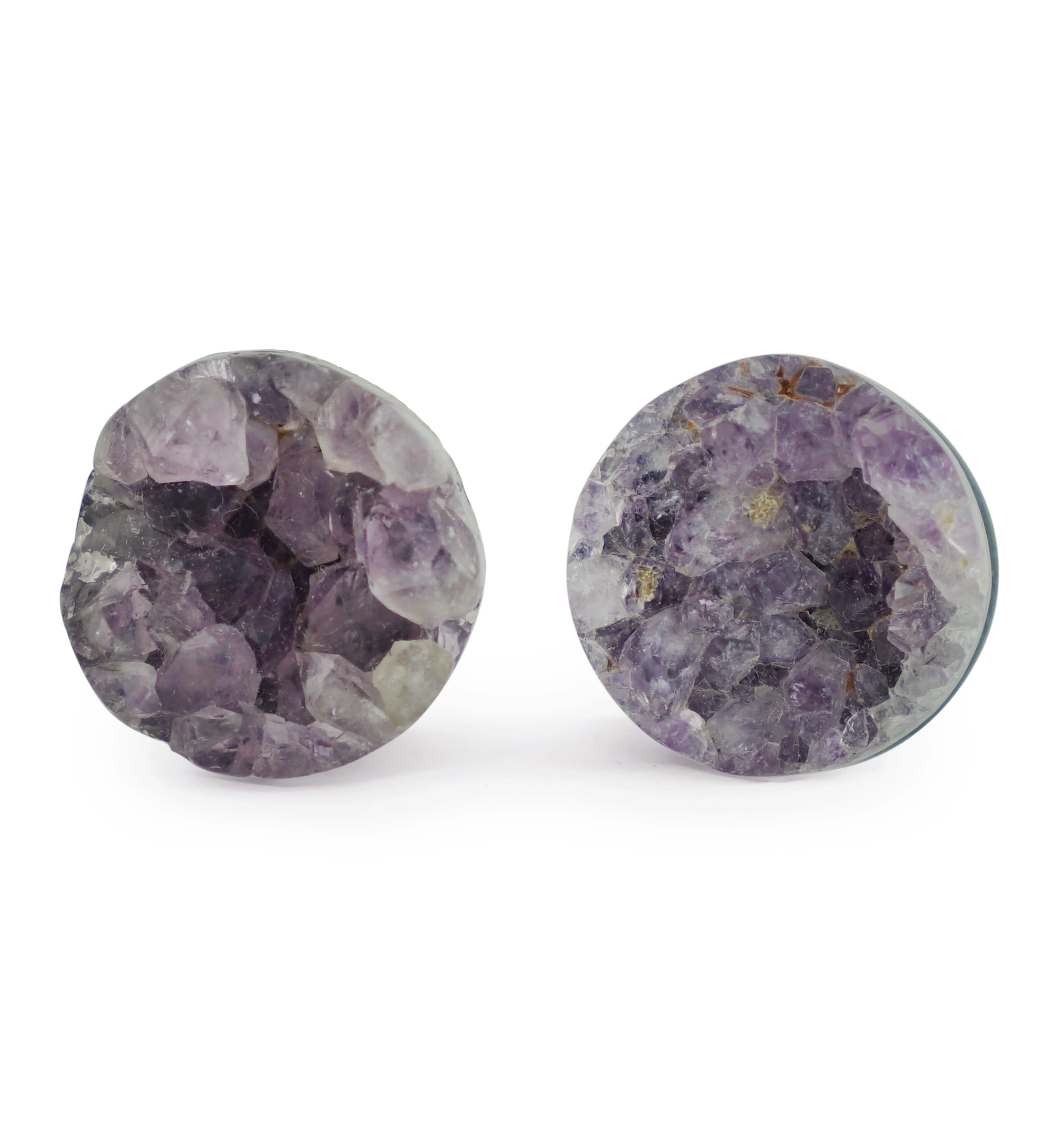 Raw Amethyst Plugs 9/16" (14mm) Version 3 - Image 2