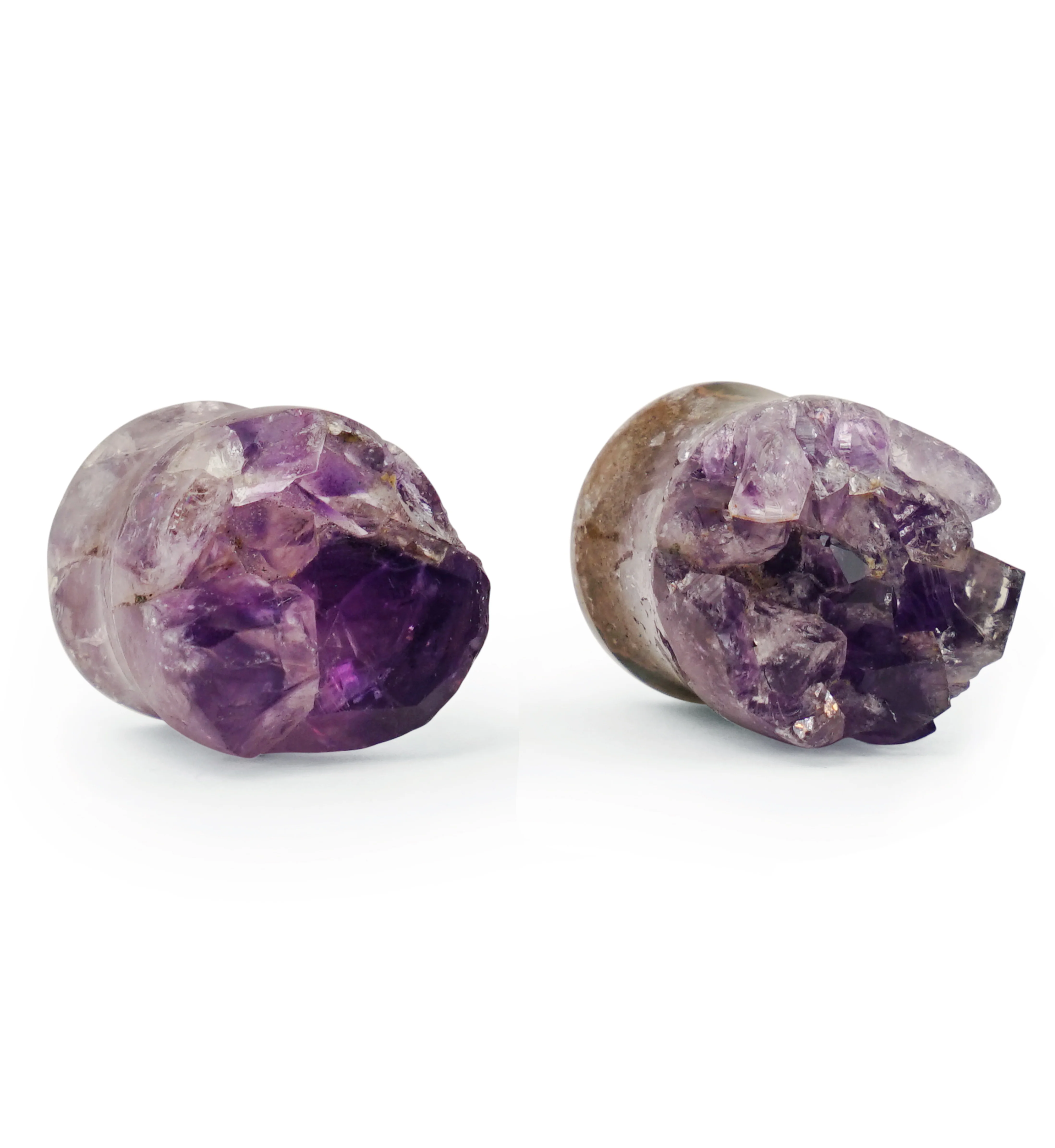 Raw Amethyst Plugs 5/8" (16mm) Version 10 - Image 2