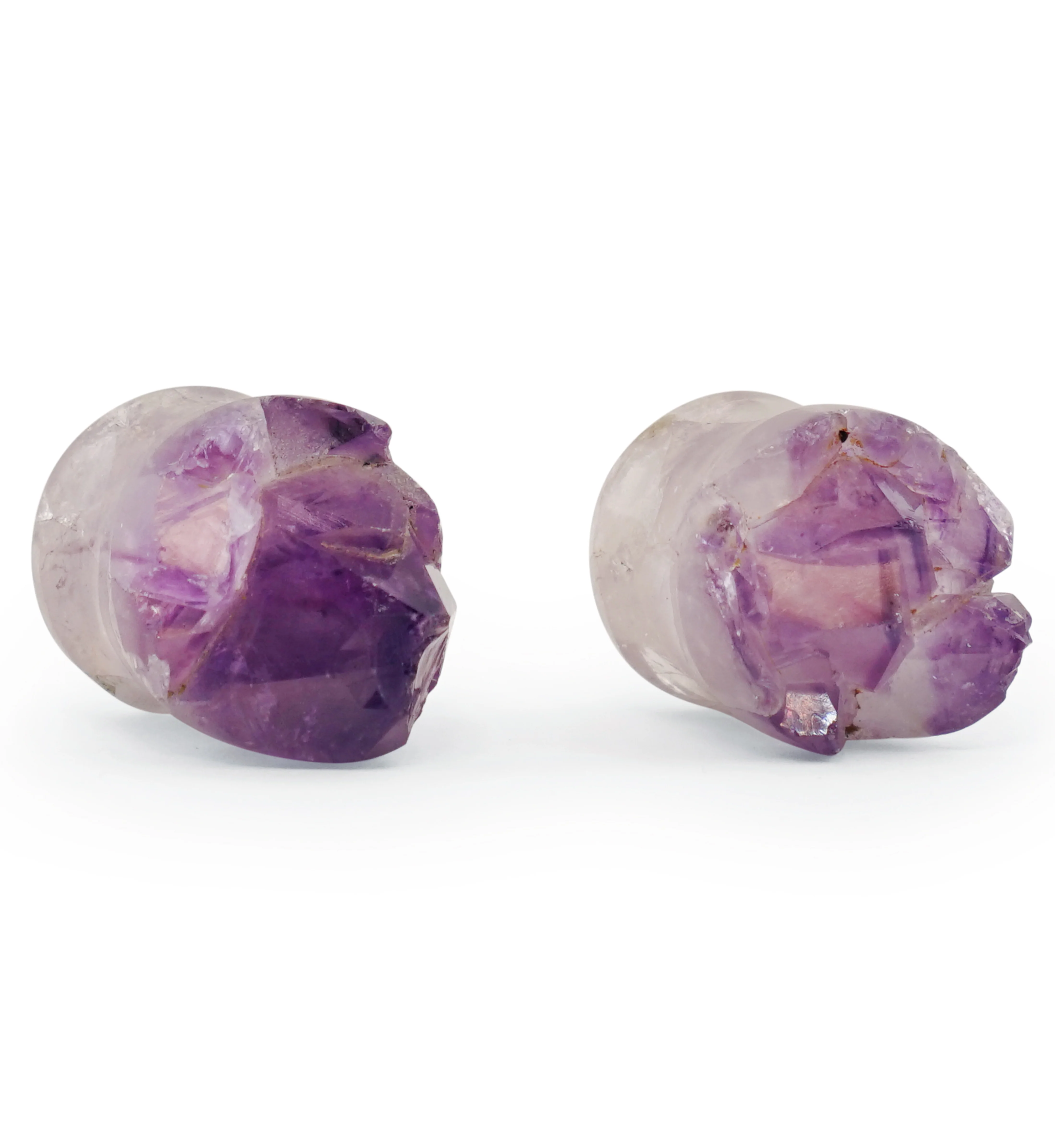 Raw Amethyst Plugs 5/8" (16mm) Version 11 - Image 2