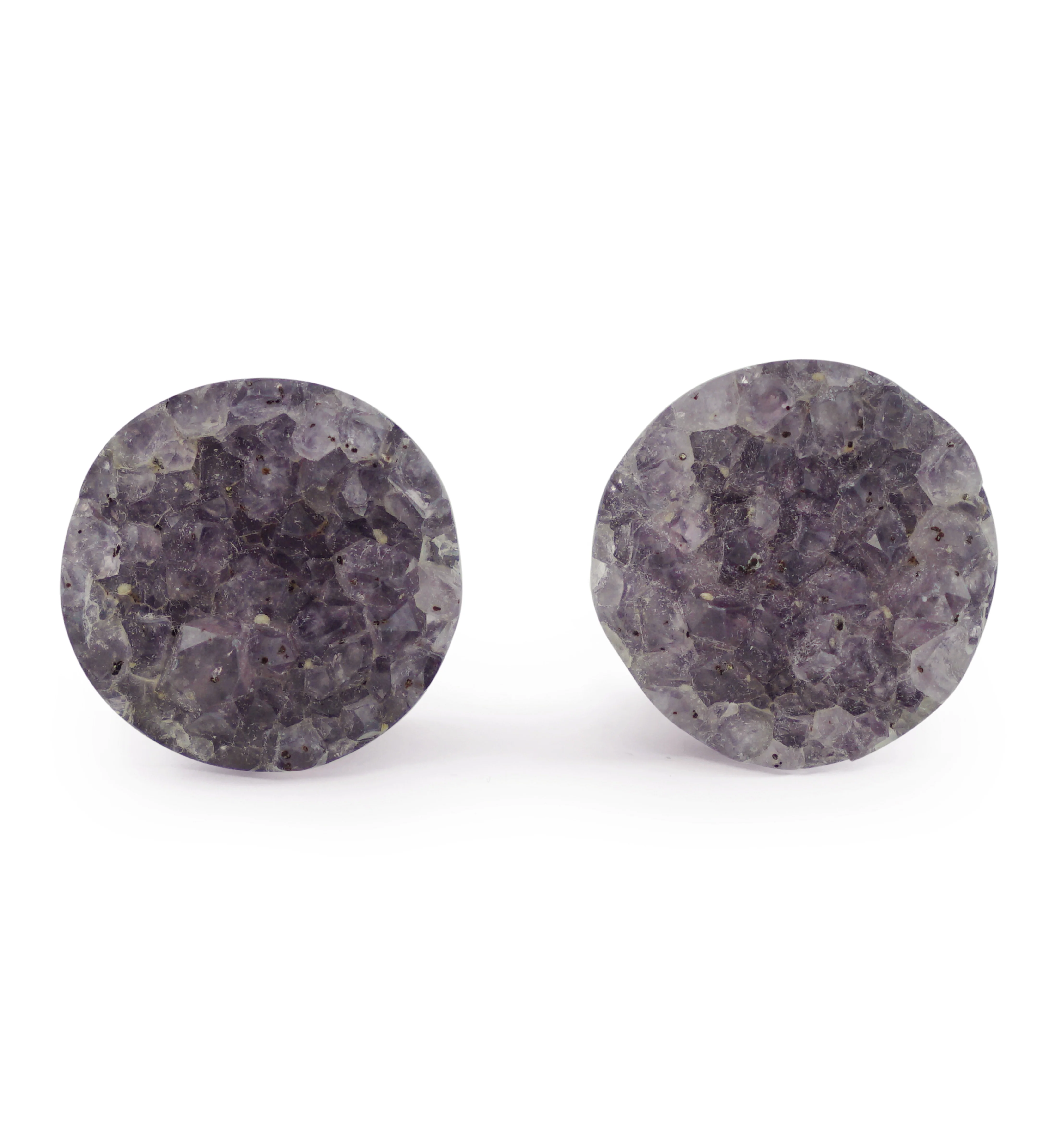 Raw Amethyst Plugs 5/8" (16mm) Version 13 - Image 2