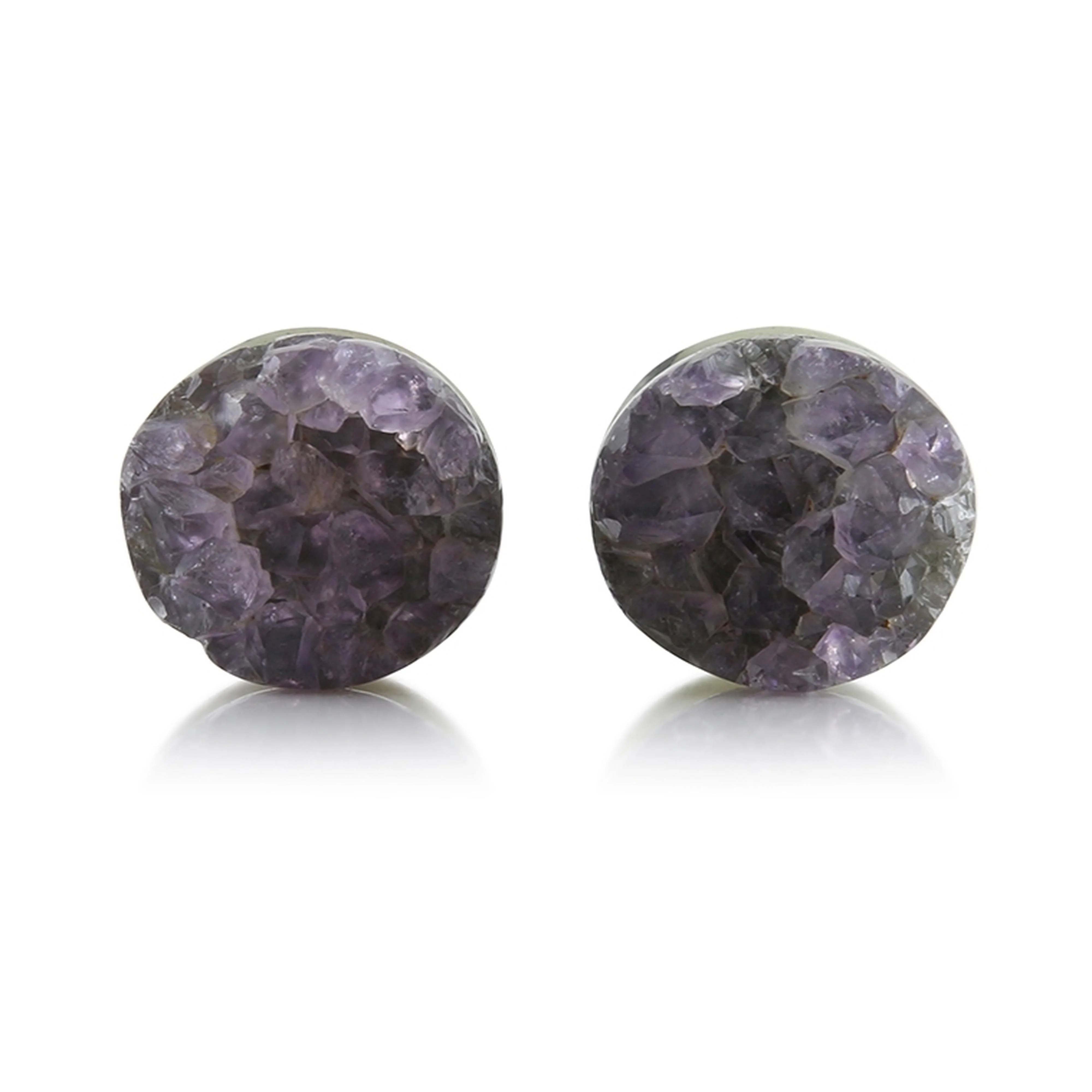 Raw Amethyst Plugs 15mm Version 3 - Image 2