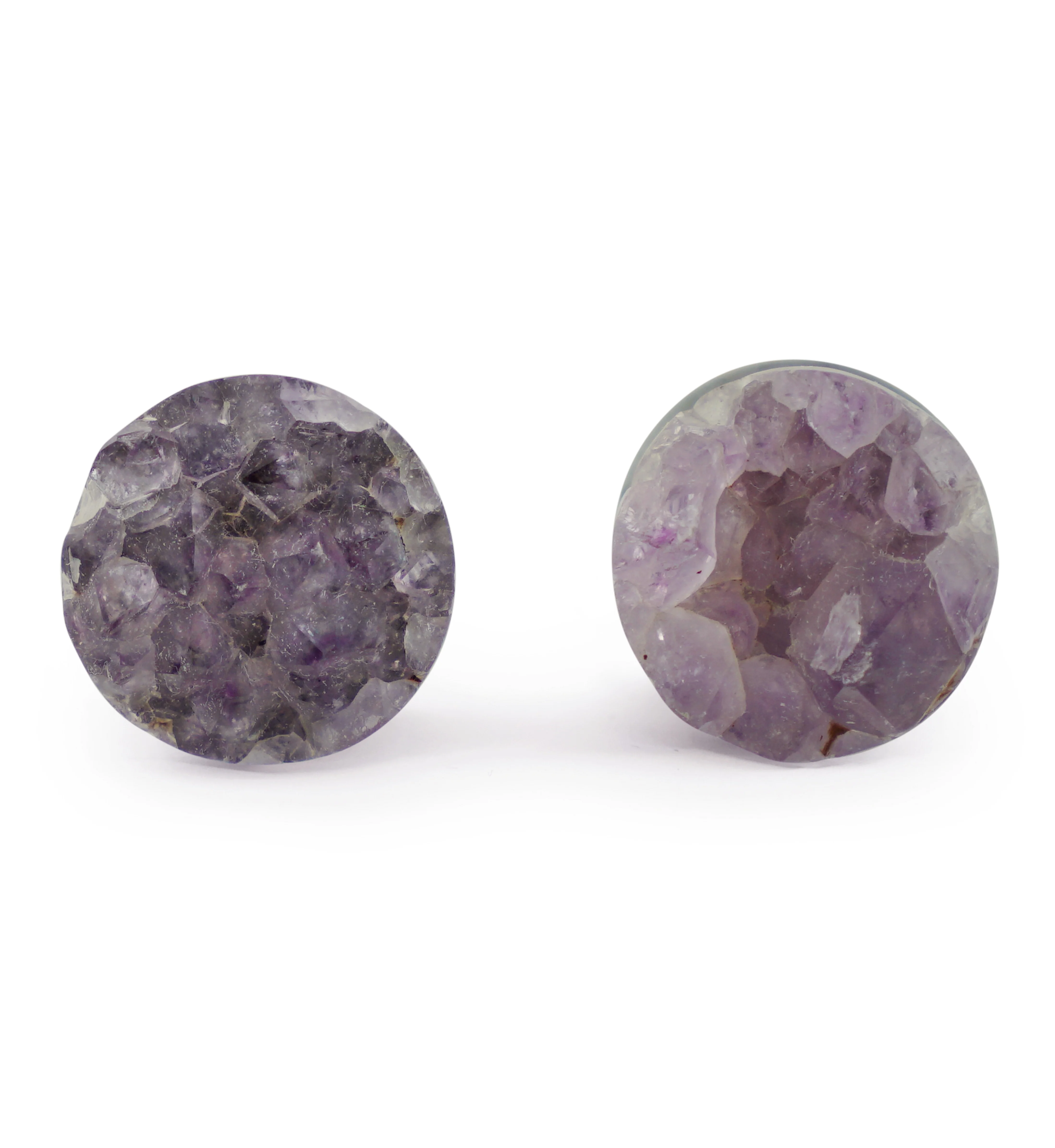 Raw Amethyst Plugs 9/16" (14mm) Version 8 - Image 2