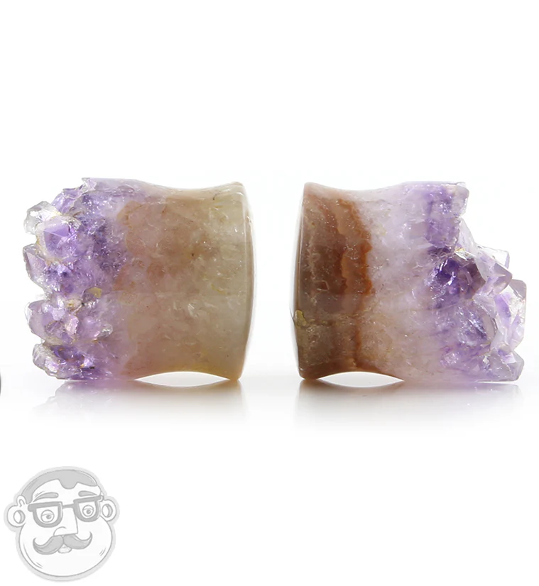 Raw Amethyst Plugs 7-8" (22mm) Version 10 - Image 2