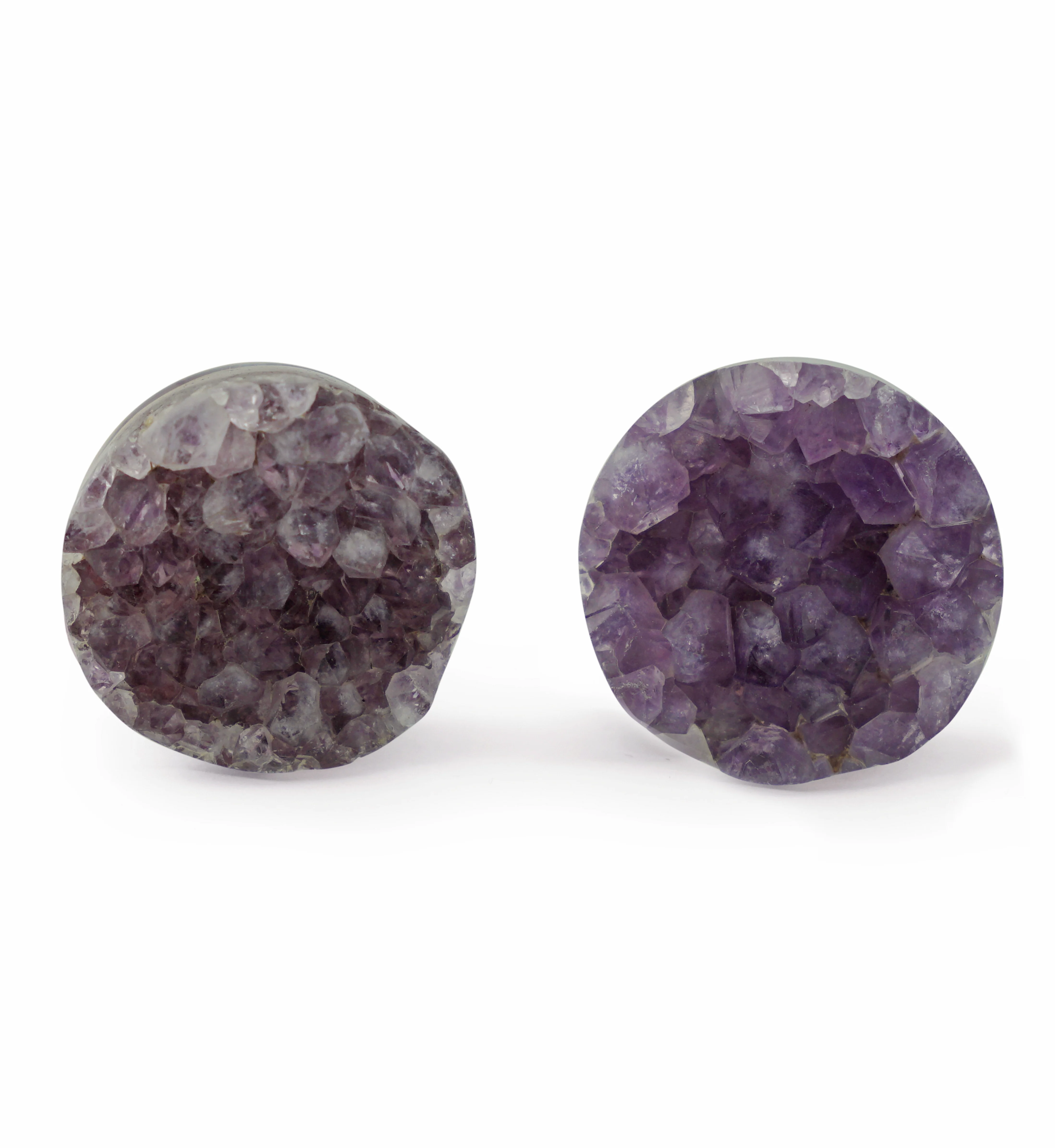 Raw Amethyst Plugs 7/8" (22mm) Version 13 - Image 2