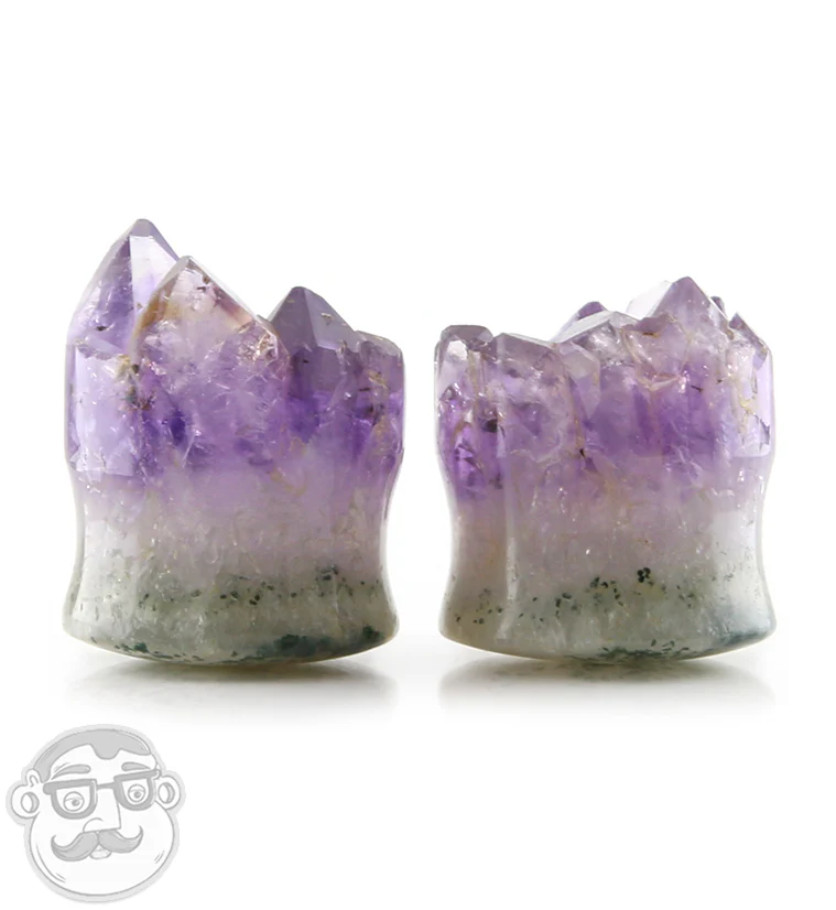 Raw Amethyst Plugs 7-8" (22mm) Version 13