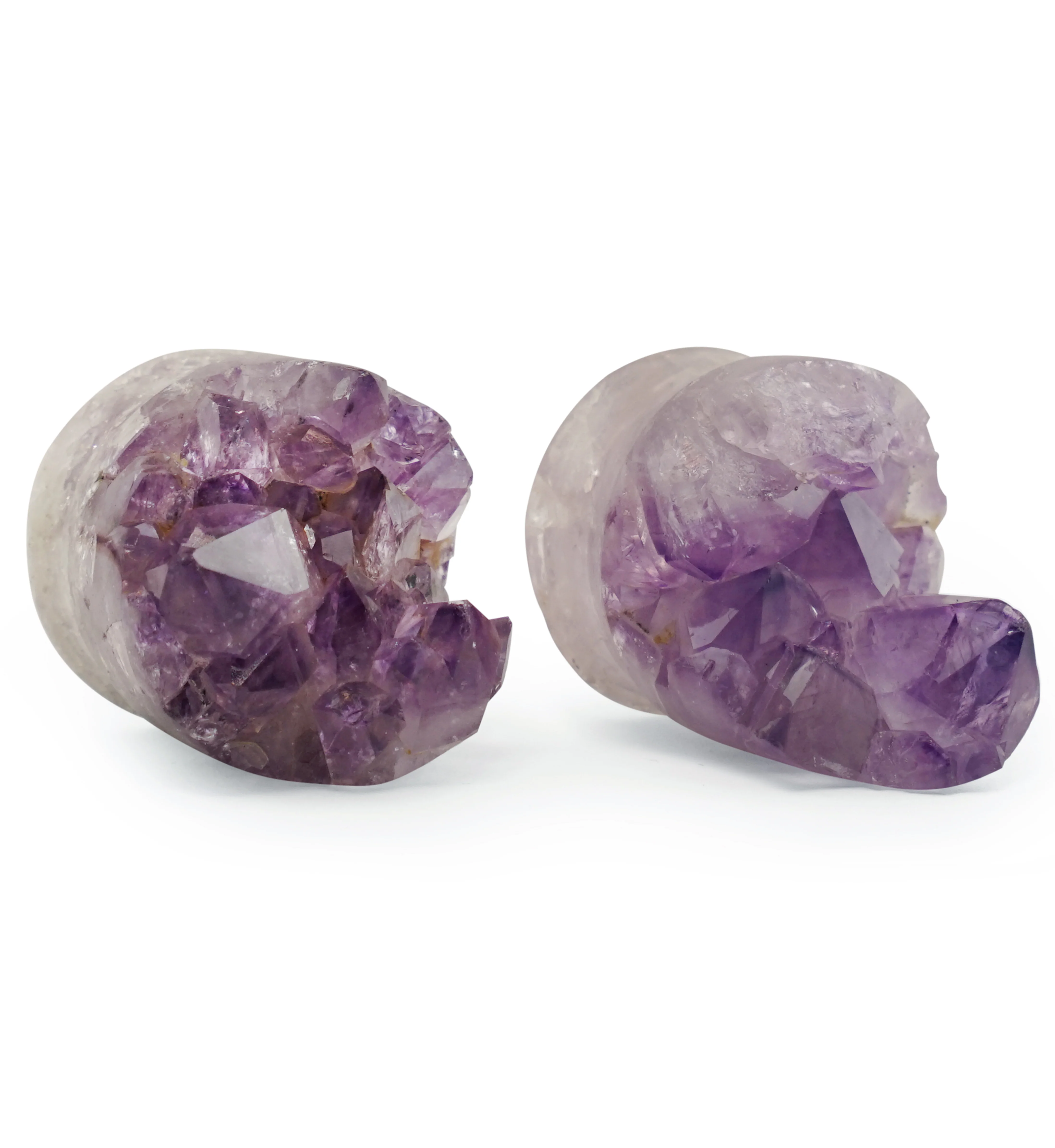 Raw Amethyst Plugs 7/8" (22mm) Version 3 - Image 2