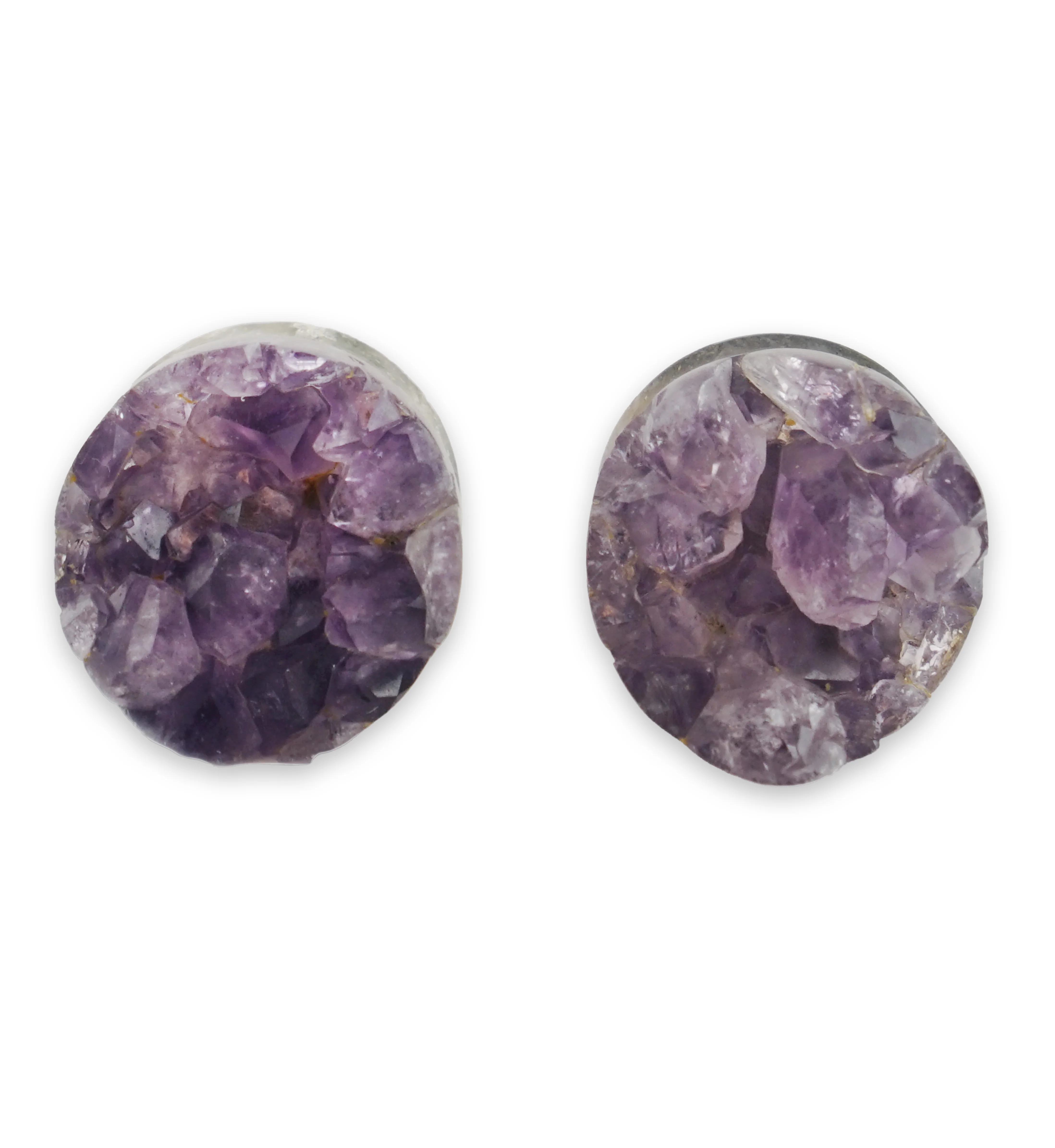 Raw Amethyst Plugs 7/8" (22mm) Version 5 - Image 3