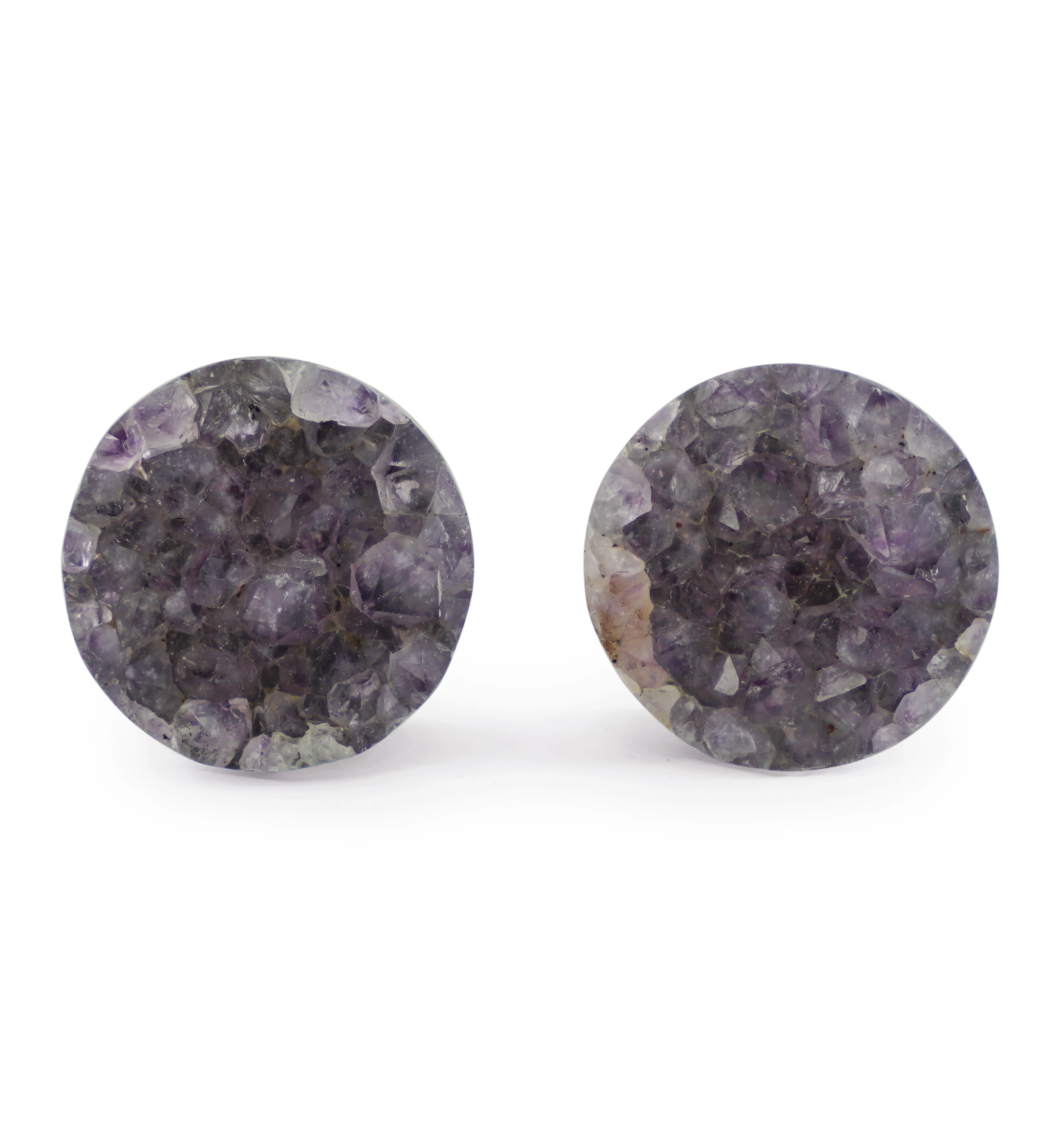 Raw Amethyst Plugs 3/4" (19mm) Version 6 - Image 2