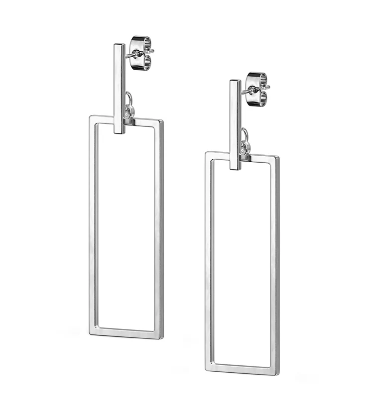 Rectangle Hanging Earrings