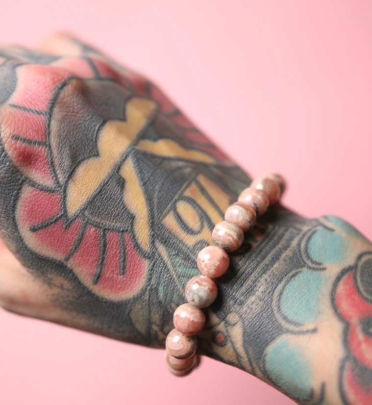 Rhodochrosite Stone Bracelet - Image 2