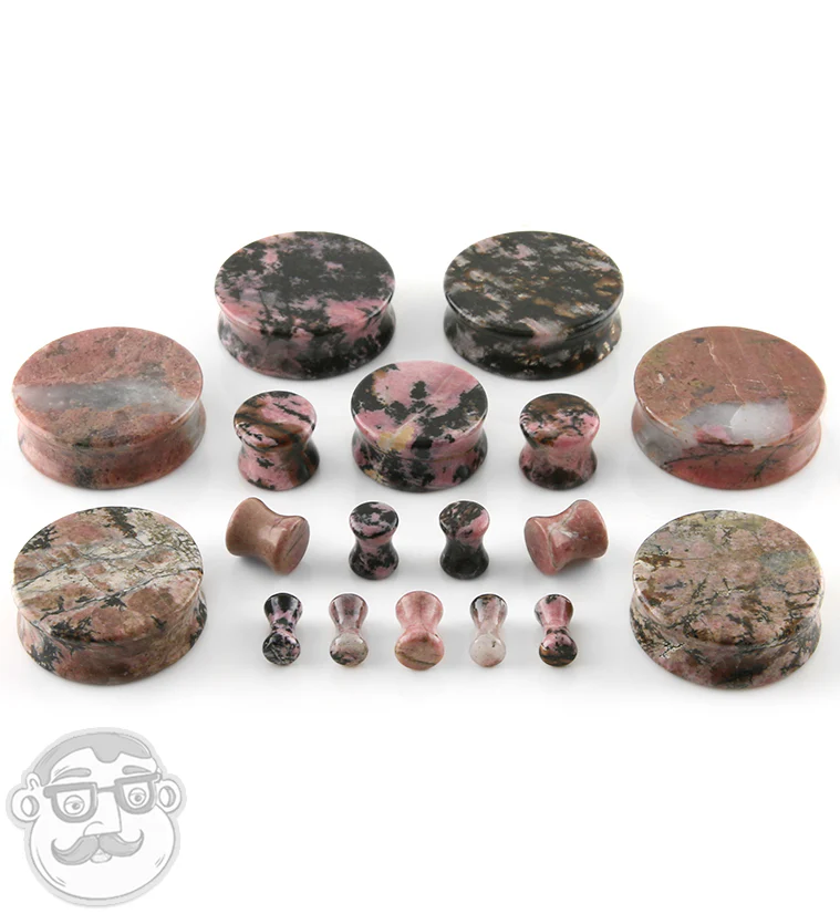 Rhodonite Stone Plugs - Image 5