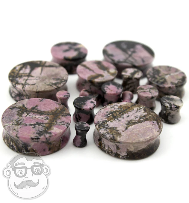 Rhodonite Stone Plugs - Image 8