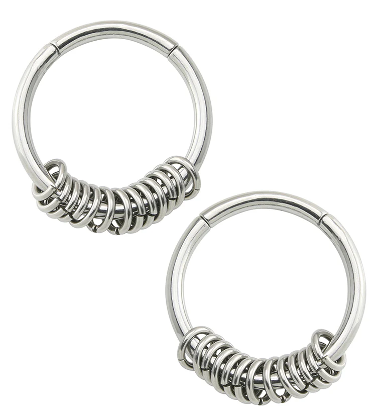 Active Rings Hinged Hoop Ear Weights