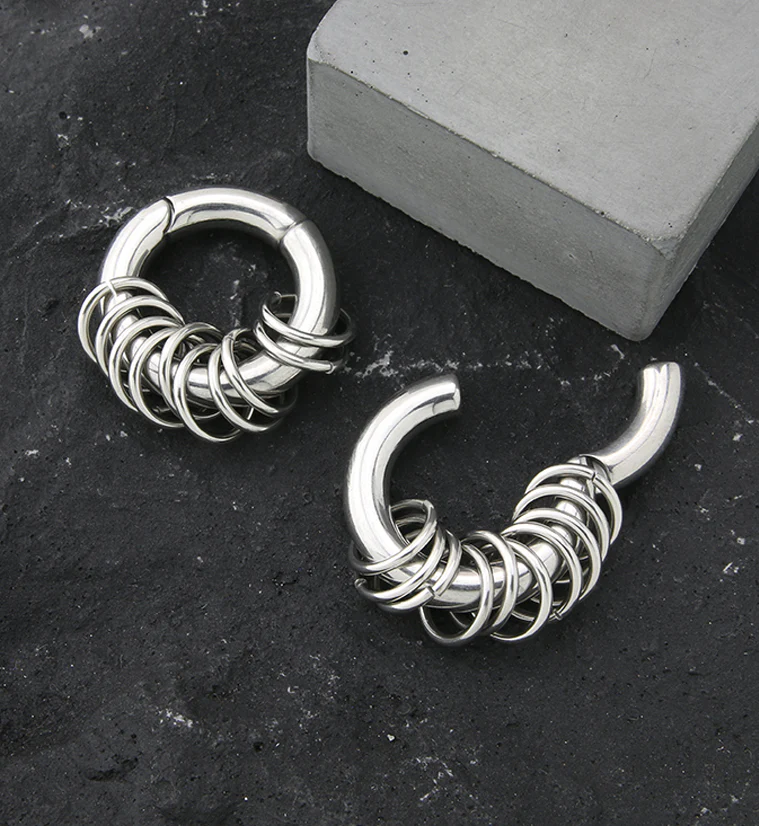 Active Rings Hinged Hoop Ear Weights - Image 4