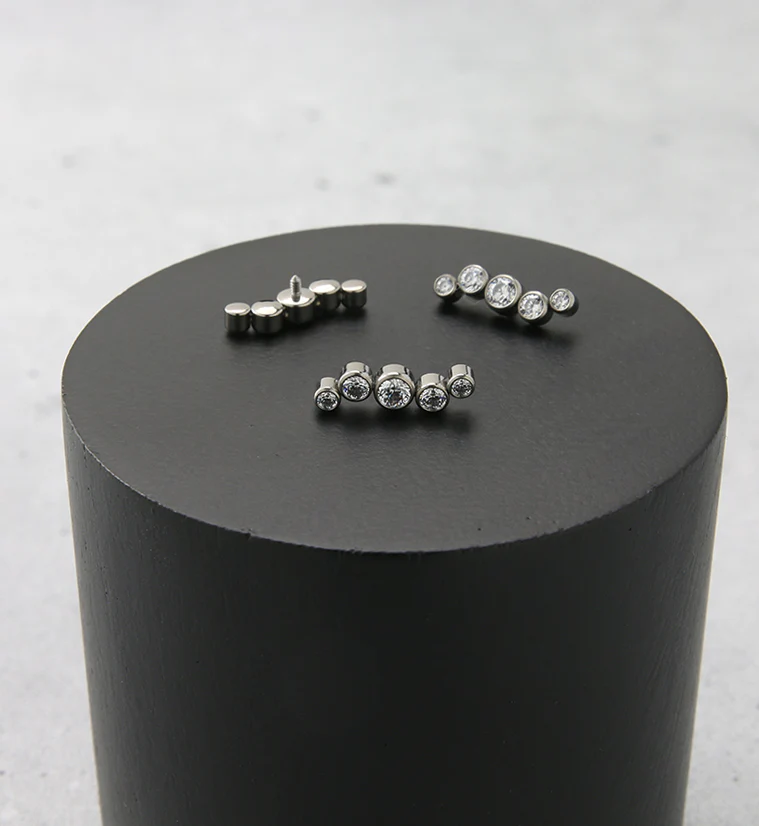Ripple CZ Internally Threaded Titanium Top - Image 2