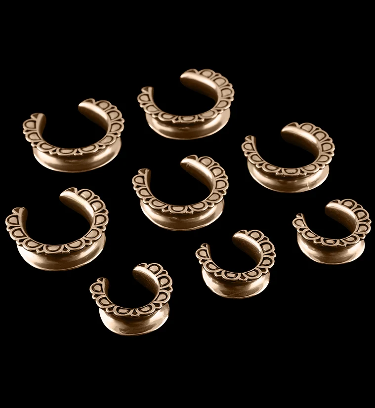 Rose Gold PVD Petal Saddles - Image 3