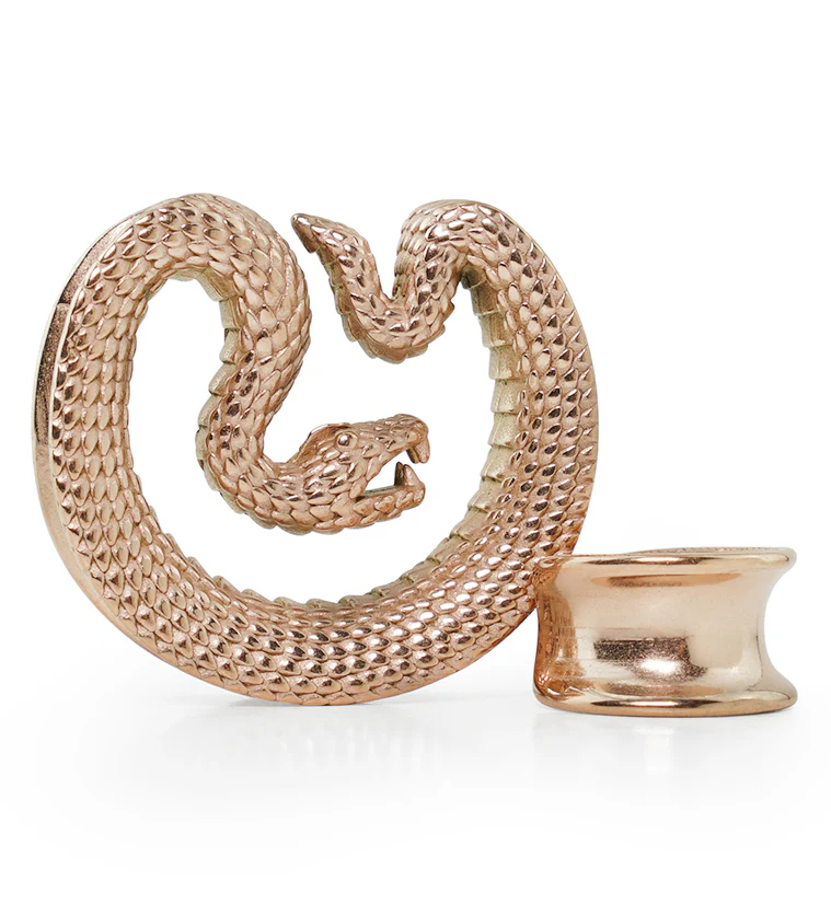 Rose Gold PVD Snake Stainless Steel Saddles