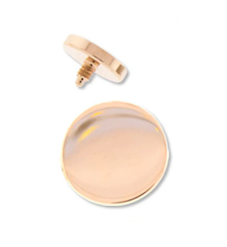 Rose Gold PVD Threaded Disc