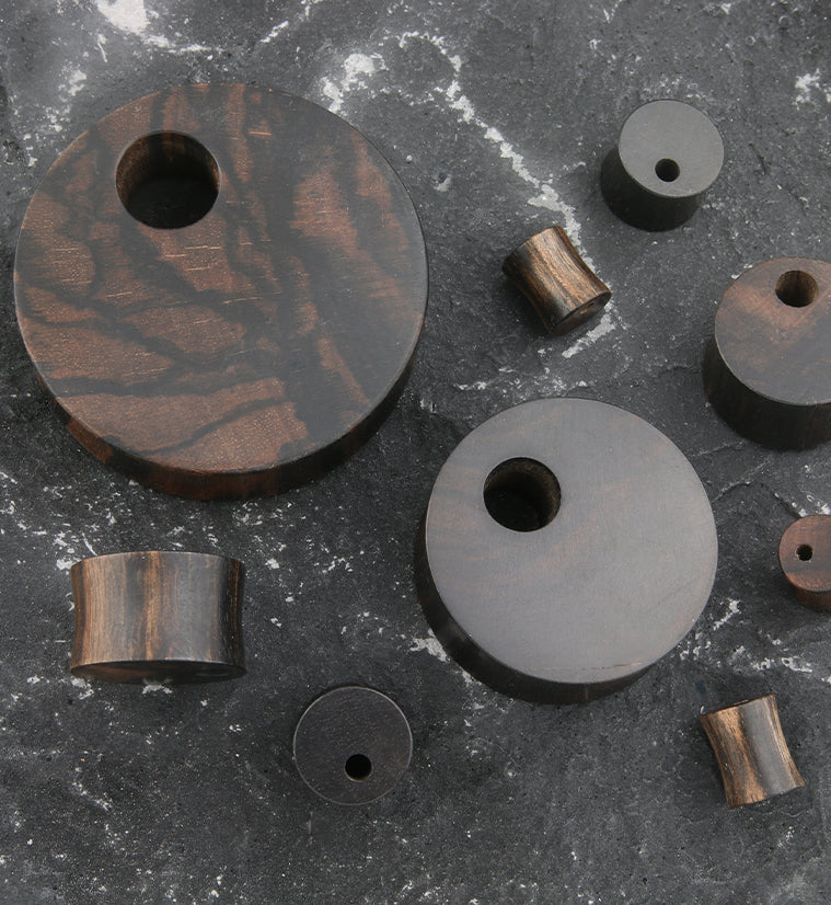 Round Void Areng Wood Plugs - Image 2