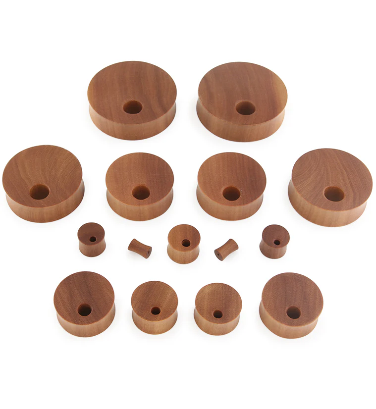 Round Void Saba Wood Plugs - Image 3