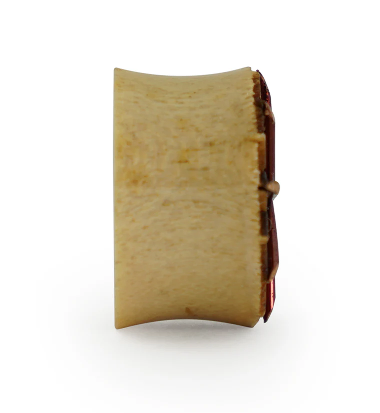Rustic Mandala Tamarind Wood Plugs - Image 3