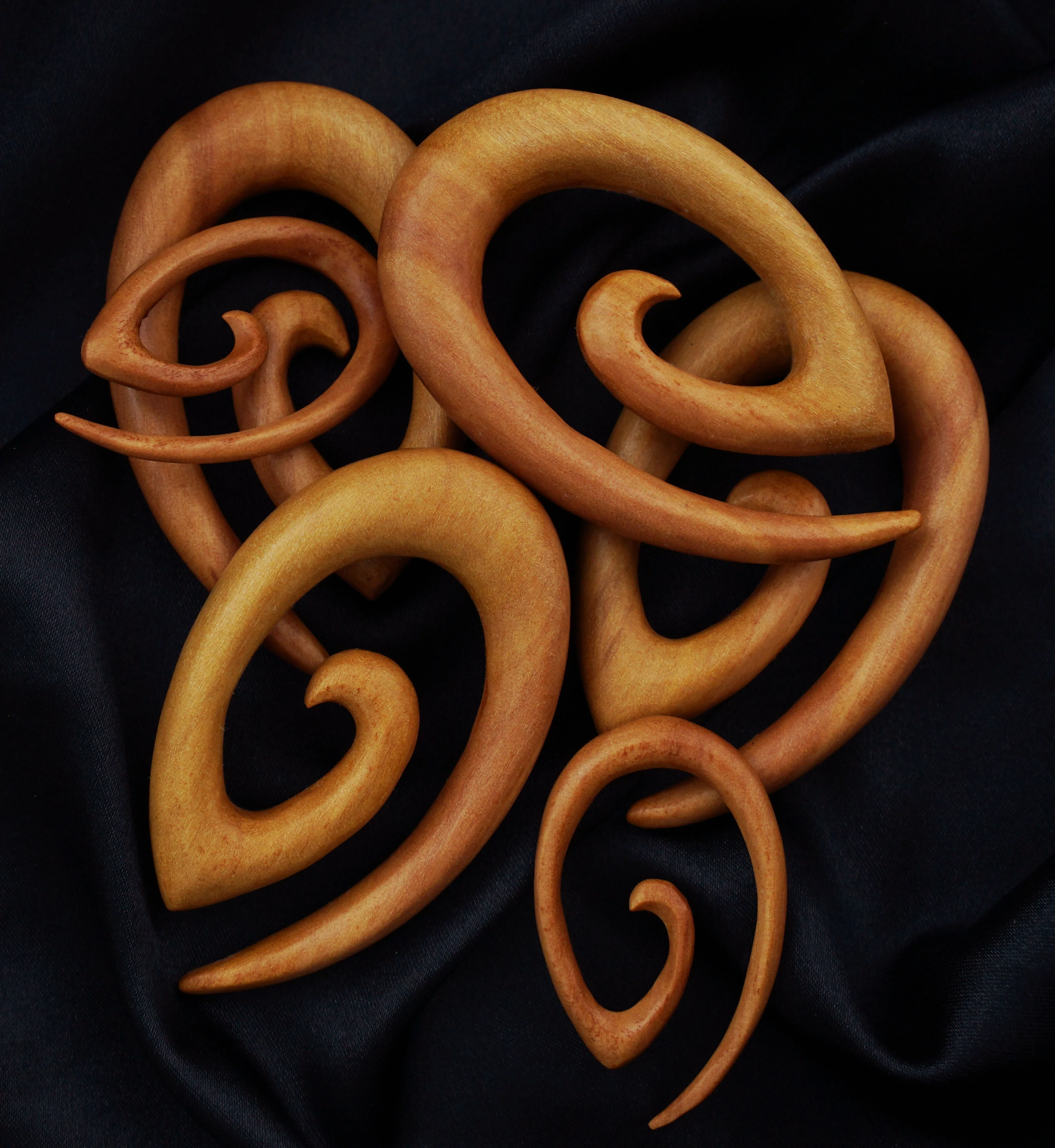 Saba Wood Oval Spirals - Image 4