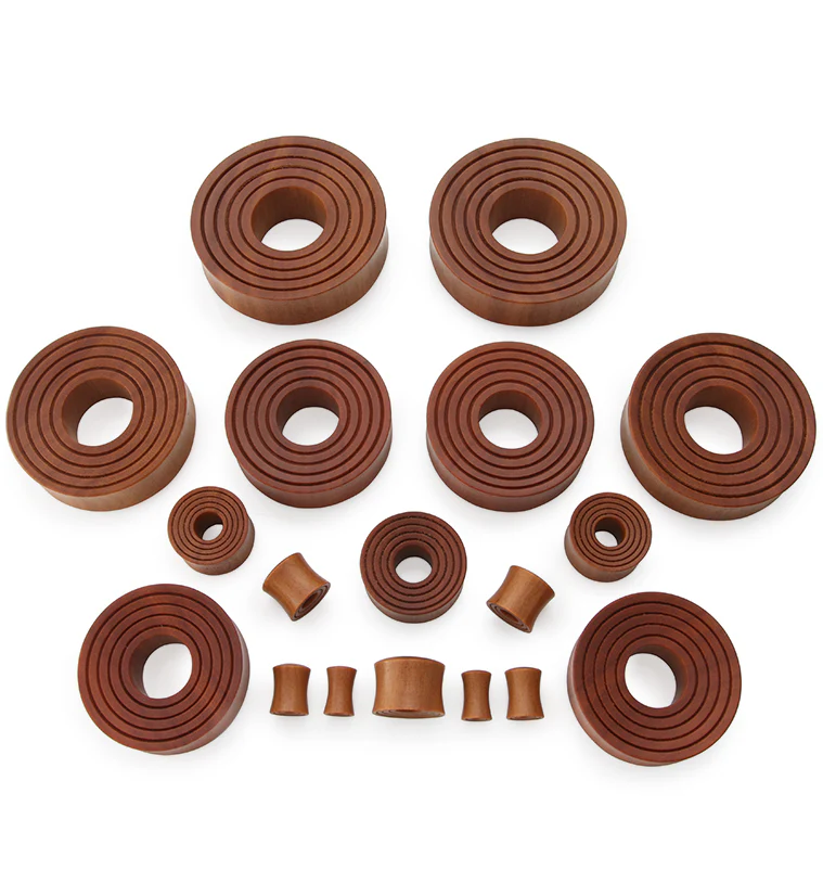 Saba Wood Ring Tunnels - Image 3