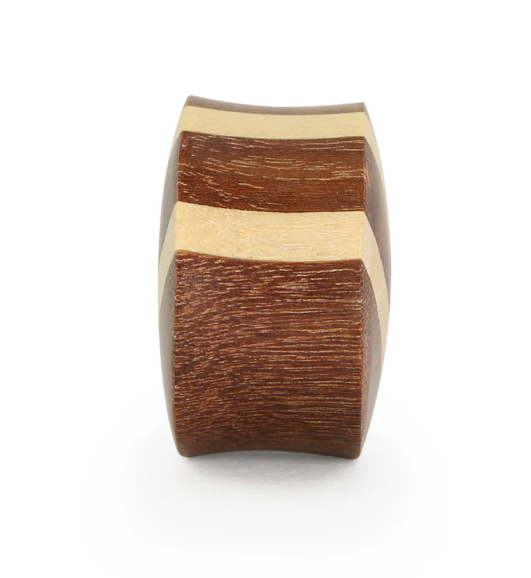 Saba Wood Striped Plugs - Image 4