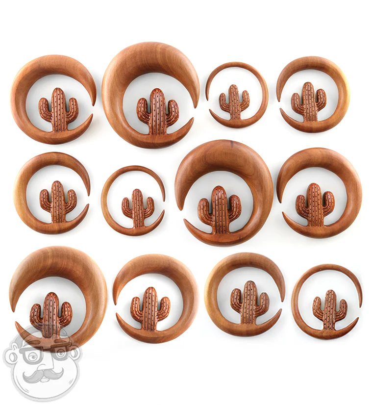 Saguaro Cactus Wooden Hoop Hangers - Image 3