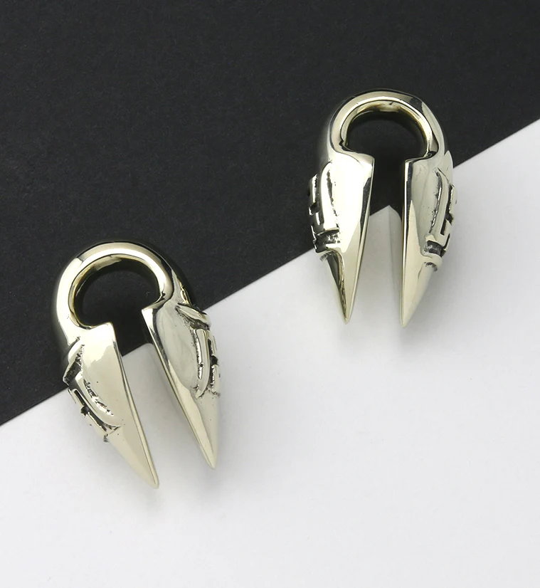 Sayagata White Brass Ear Weights - Image 4
