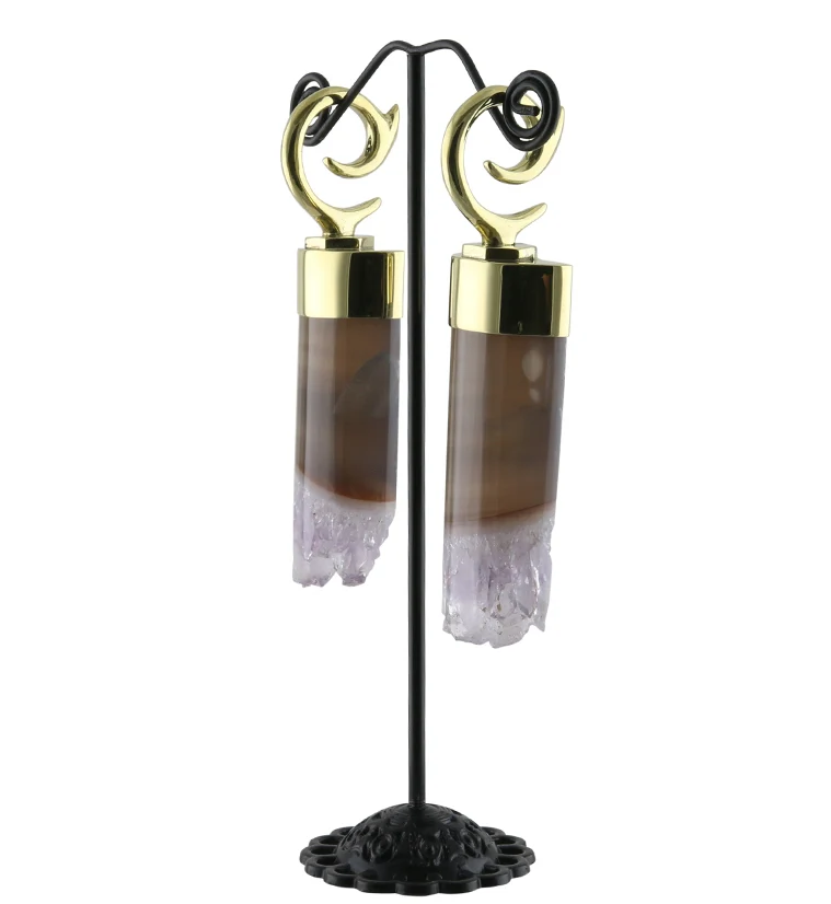 Scantily Amethyst Stone Ear Weights - Image 7