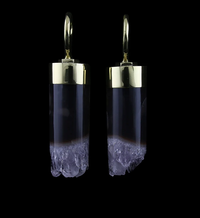 Scantily Amethyst Stone Ear Weights - Image 9