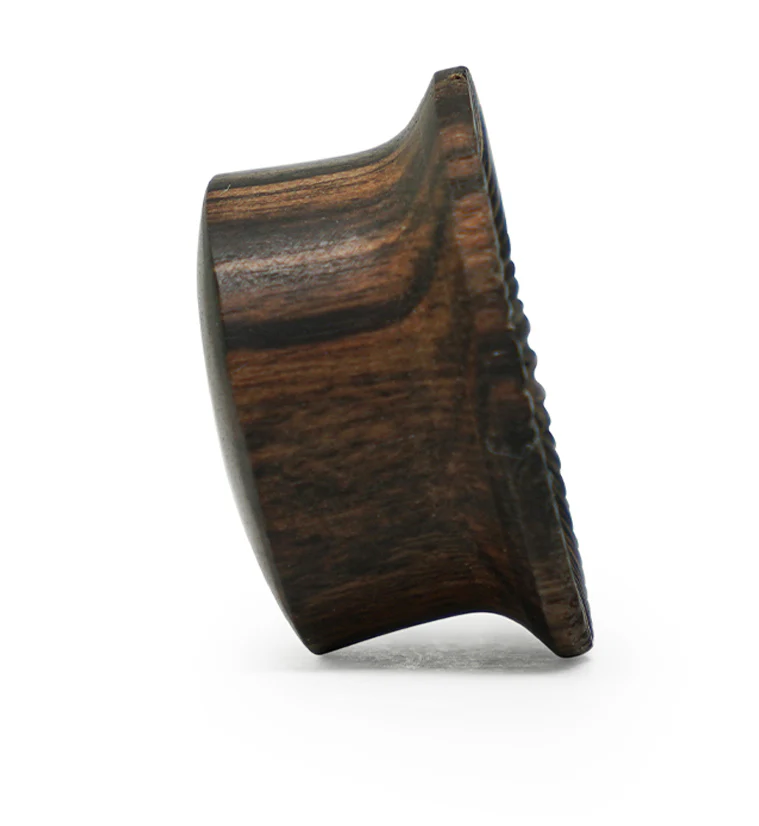 Score Areng Wood Mayan Flare Tunnel Plugs - Image 5