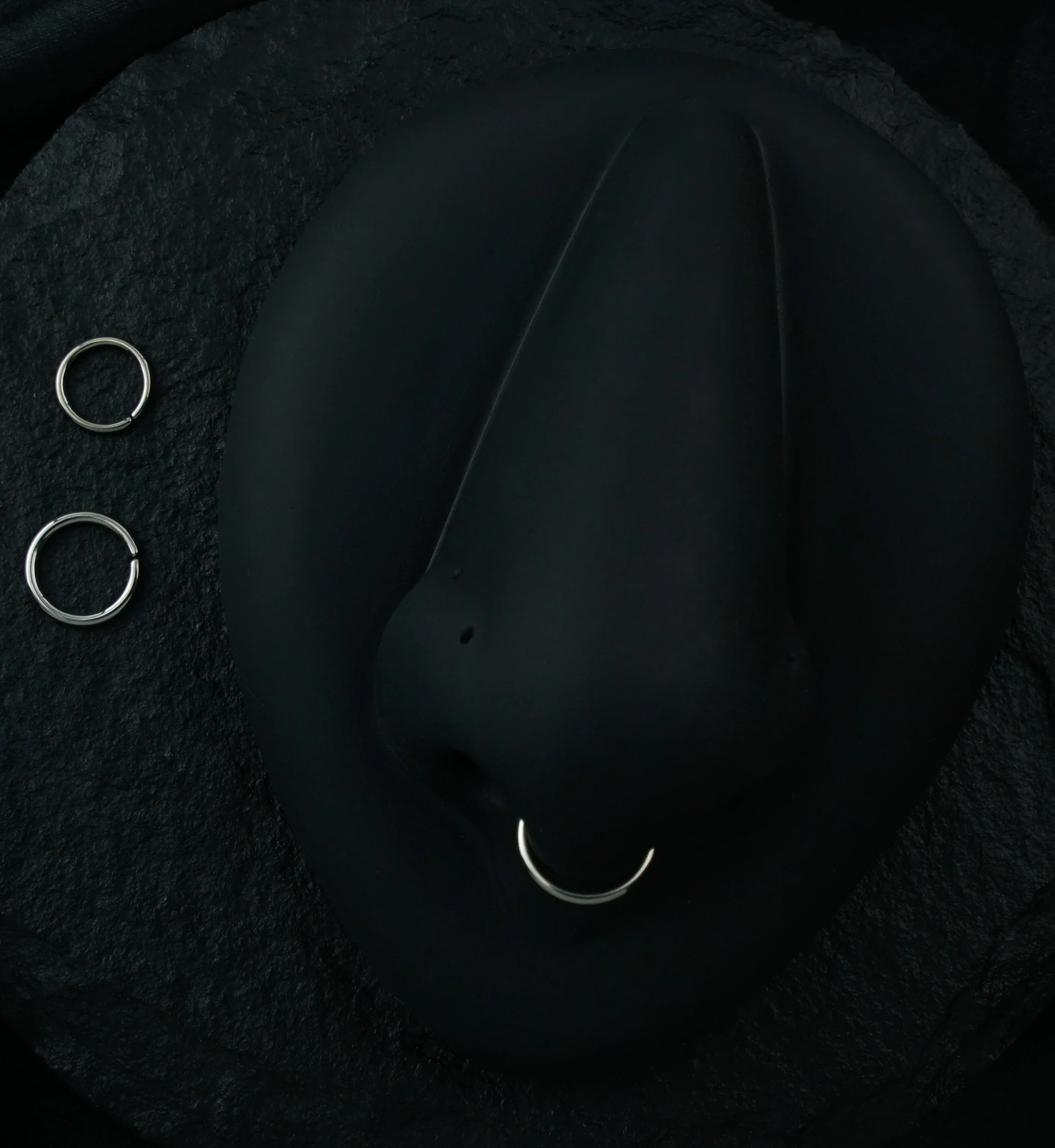 Seamless Titanium Hoop Ring - Image 2