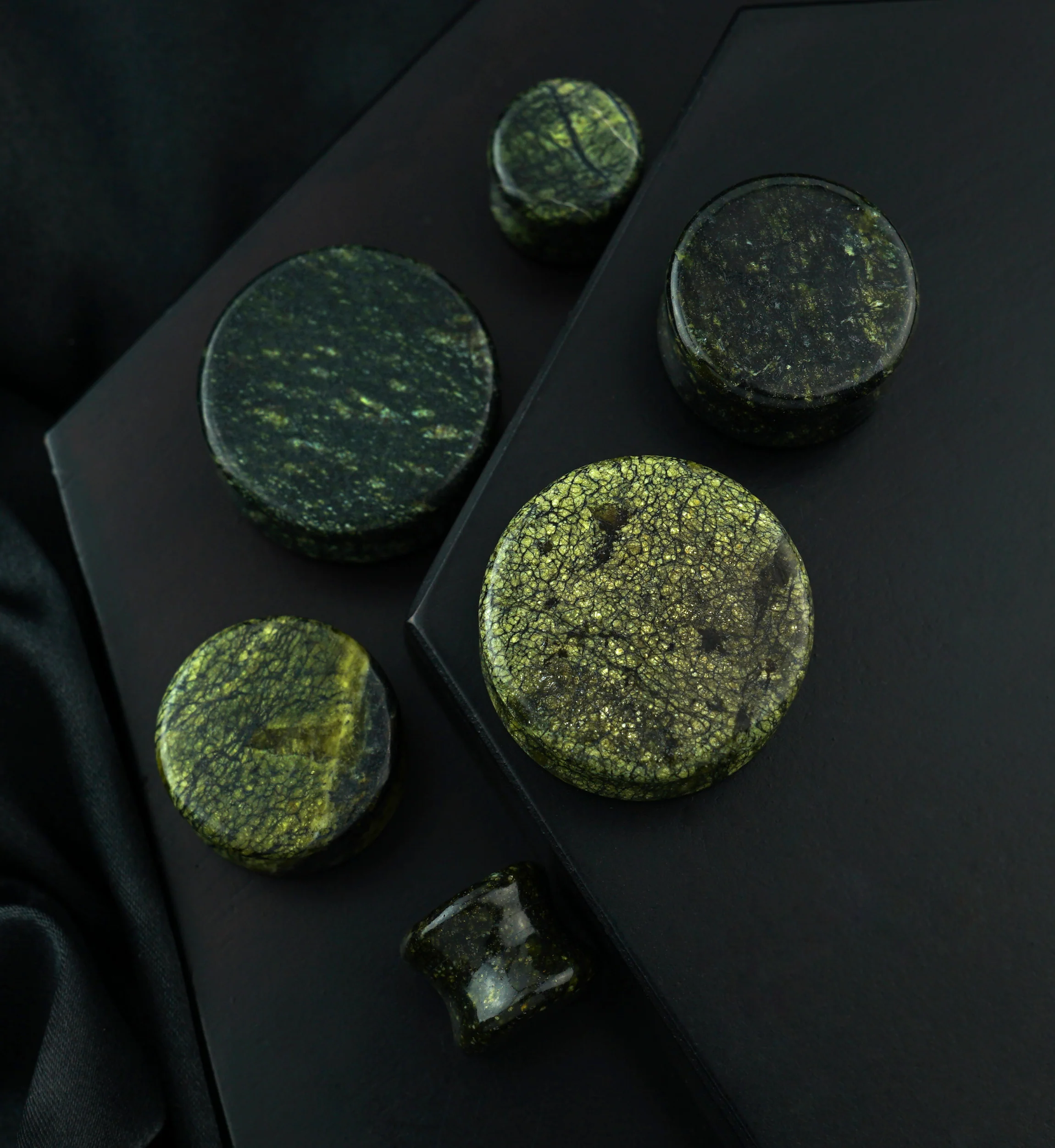Russian Serpentine Stone Plugs - Image 2