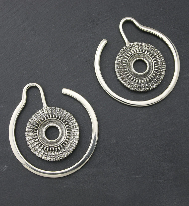 Sheath White Brass Ear Weights - Image 2