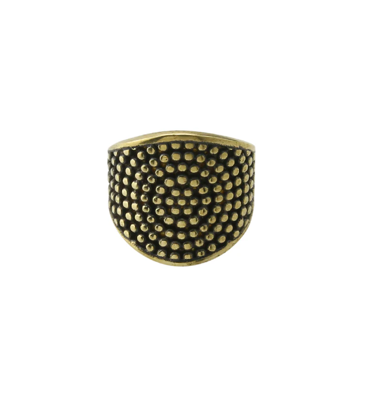 Shield Brass Ear Cuff - Image 3
