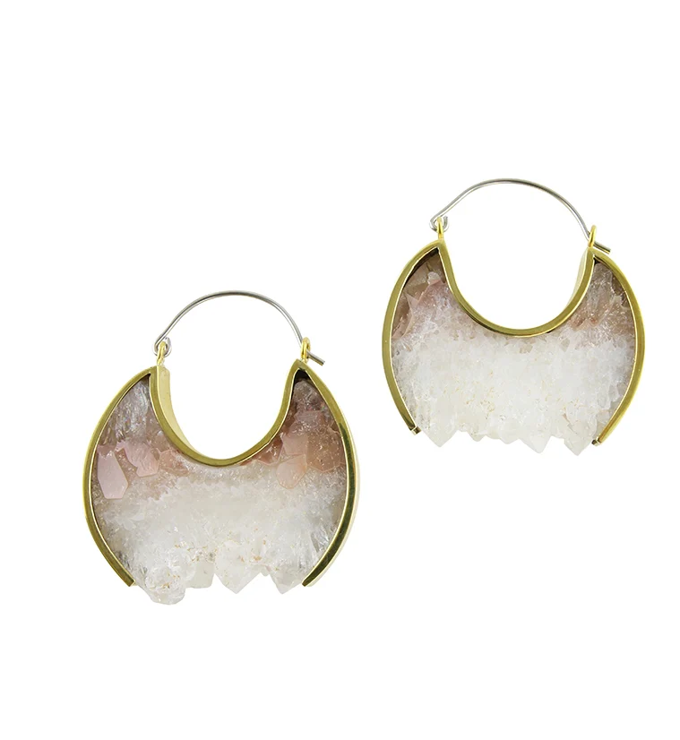 Shiver Titanium & Amethyst Earrings - Image 2