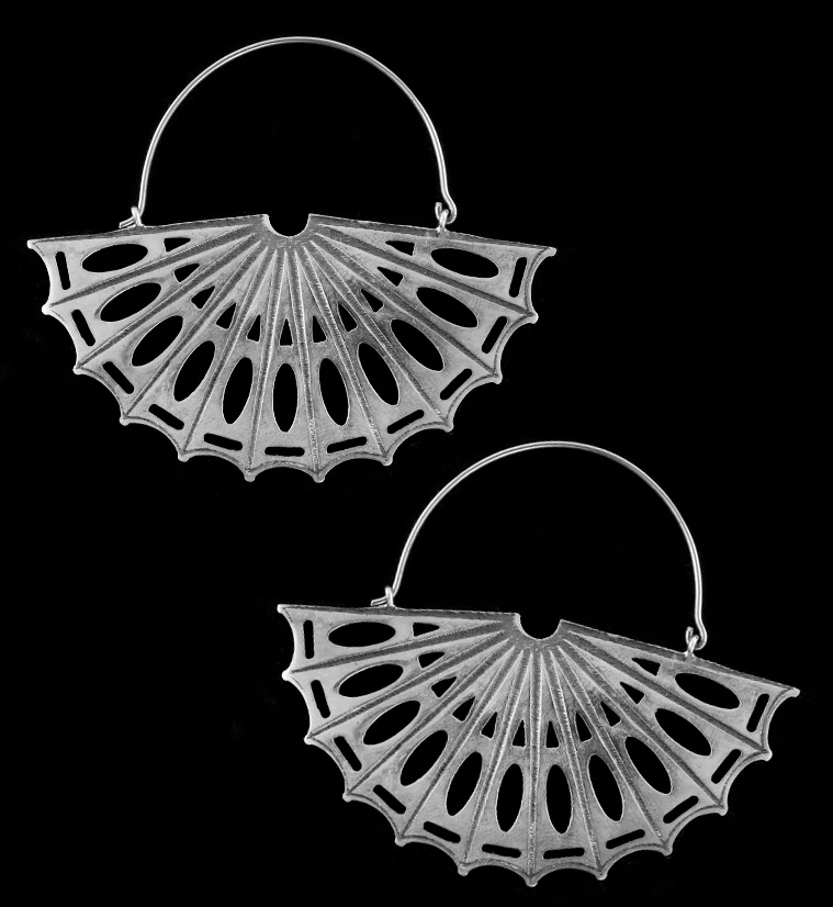 Silver Aileron Titanium Hangers - Earrings