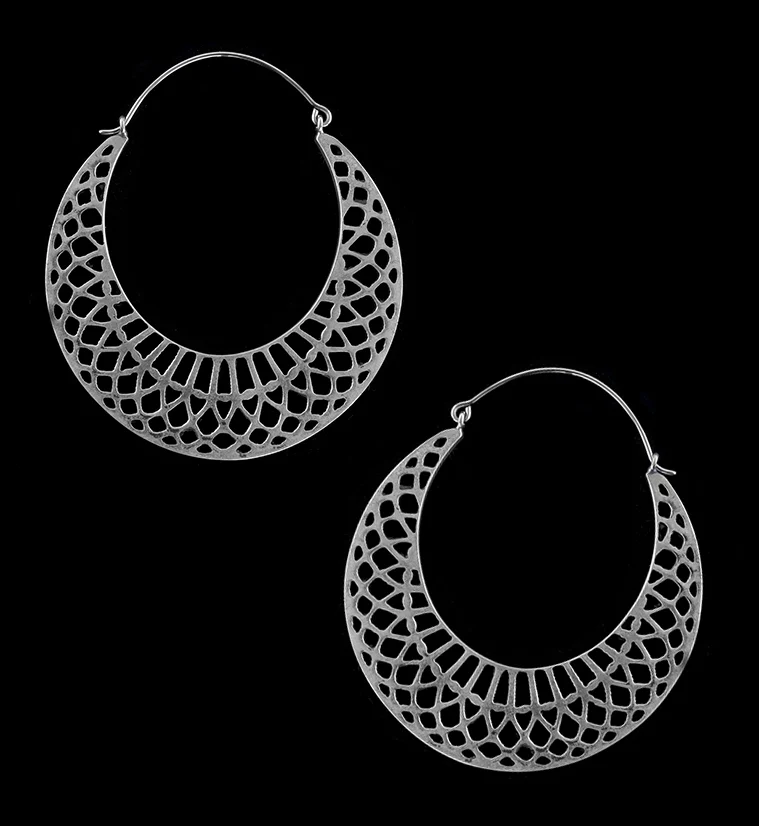 Silver Lune Titanium Hangers - Earrings