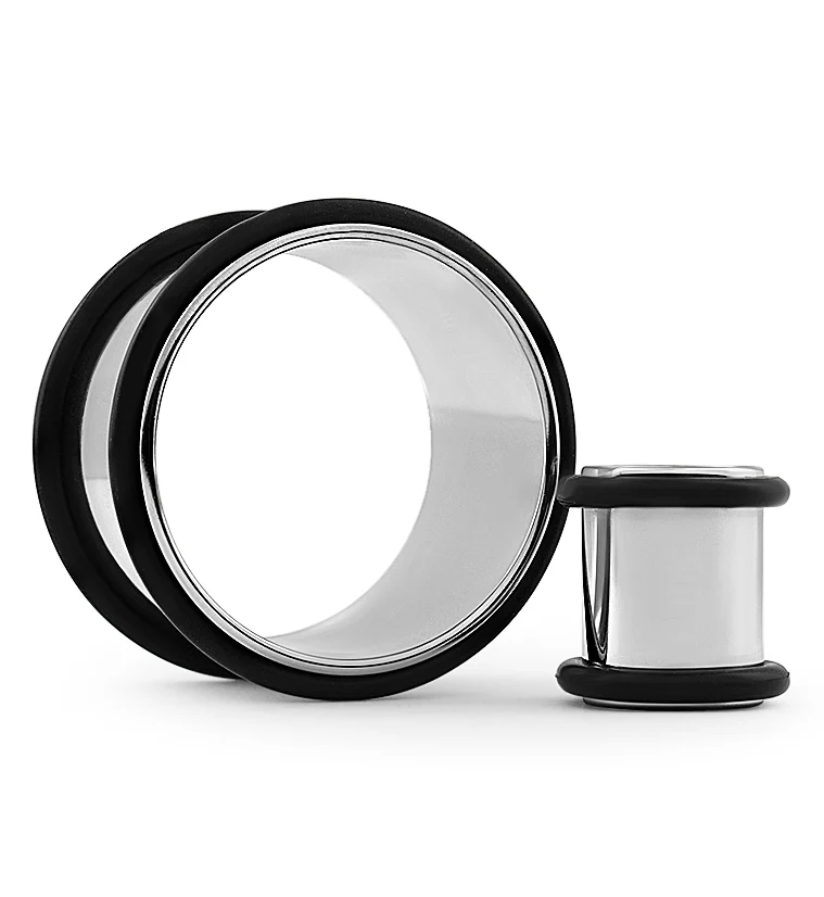Simple Stainless Steel Ear Tunnels - Image 5
