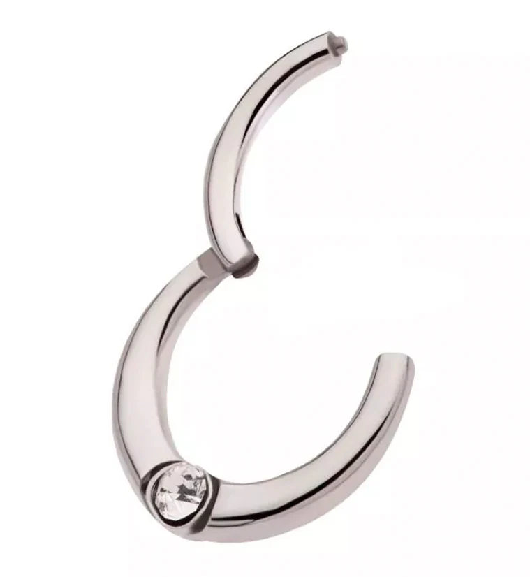 Single Bezel CZ Hinged Segment Ring - Image 3