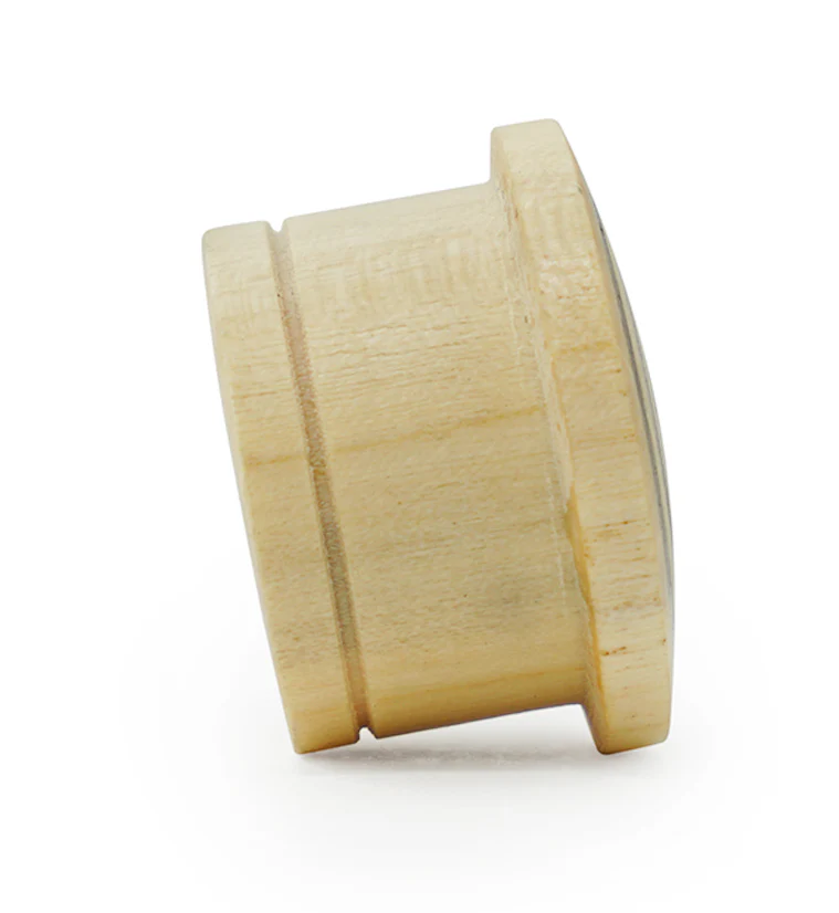 Single Flare Crocodile Wood Plugs with Triple Target Inlay - Image 5