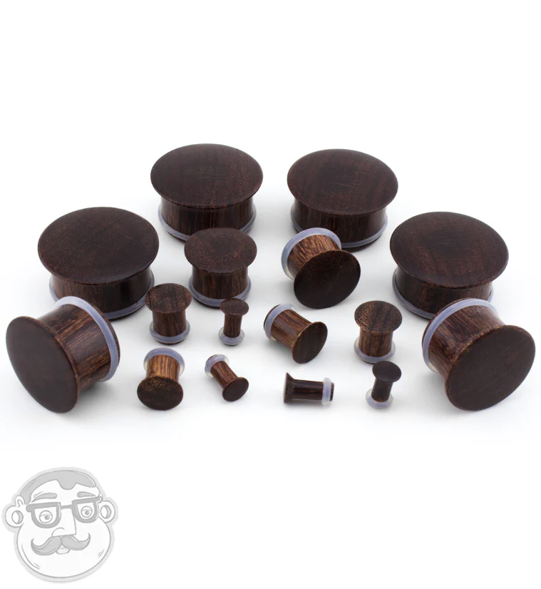 Single Flare Dark Tamarind Wood Plugs - Image 4
