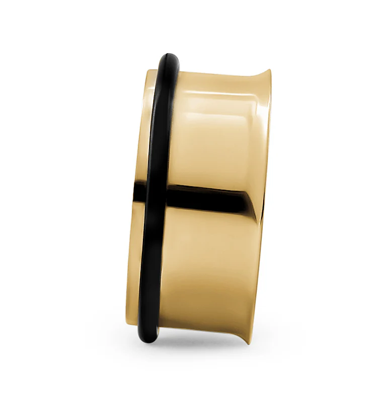 Gold PVD Single Flare Tunnels - Image 3
