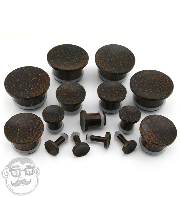 Single Flare Palm Wood Plugs - Image 4